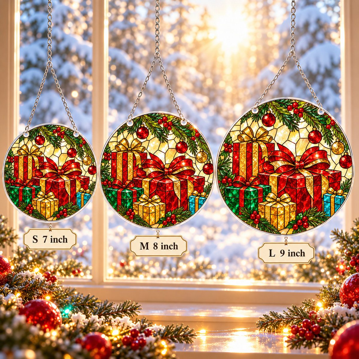 Christmas Acrylic Jigsaw Puzzle Suncatcher - Gift Corner