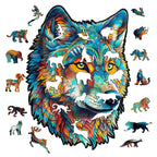 Fearless Wolf Wooden Jigsaw Puzzle