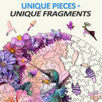 Hummingbird and Moon Wooden Jigsaw Puzzle