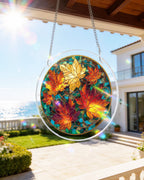Golden Maple Light Suncatcher-Acrylic Window Art