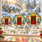 Christmas Acrylic Jigsaw Puzzle Suncatcher - Welcome Door