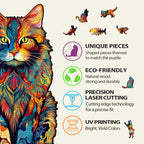 Maine Coon Wooden Jigsaw Puzzle