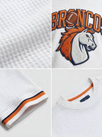 Unisex Denver Broncos Football Horse Logo Printed T-shirt