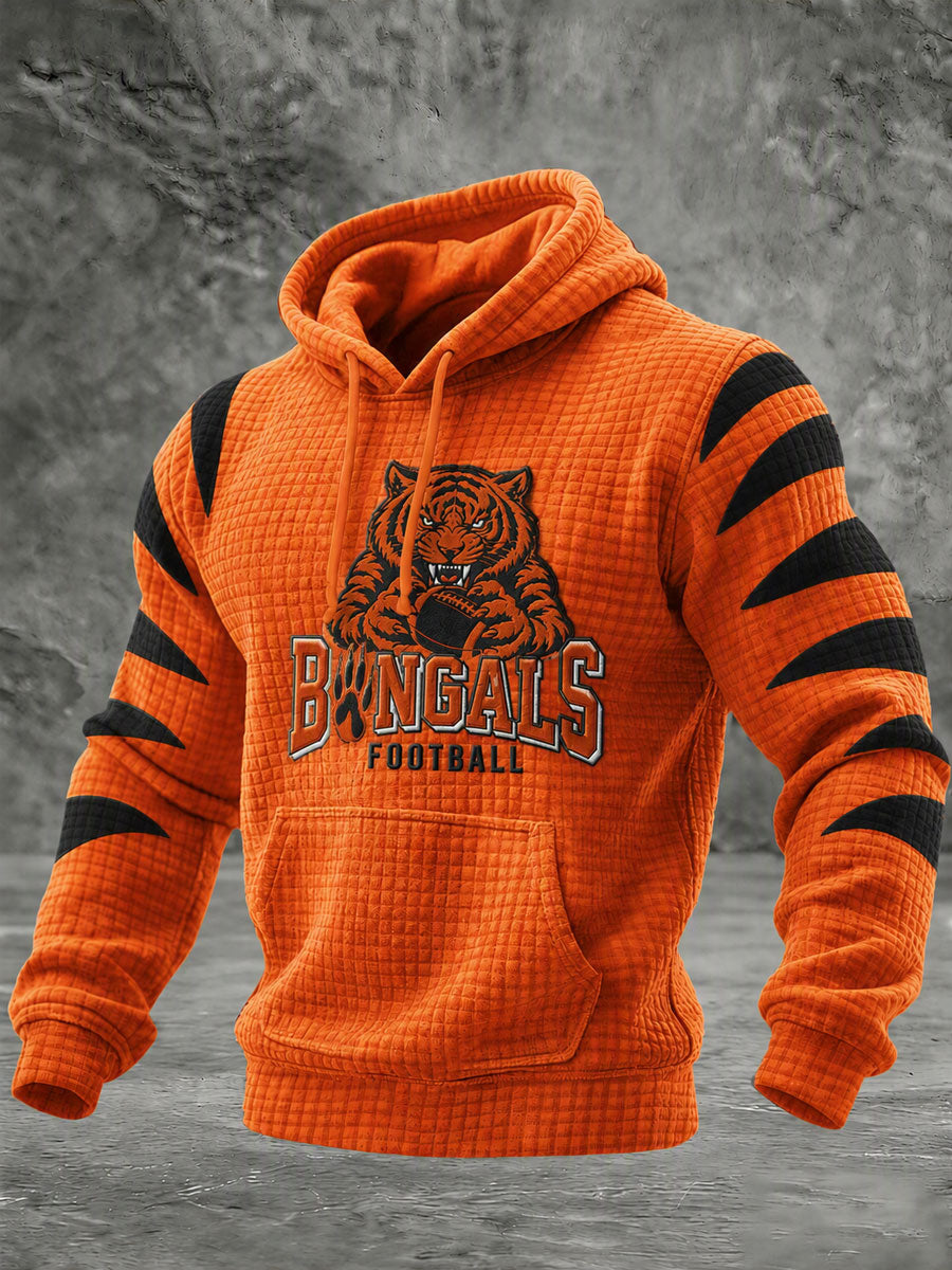 Men'S Football Printed Casual Hoodie