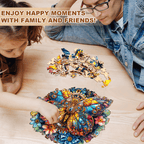 Gear Butterfly Wooden Jigsaw Puzzle