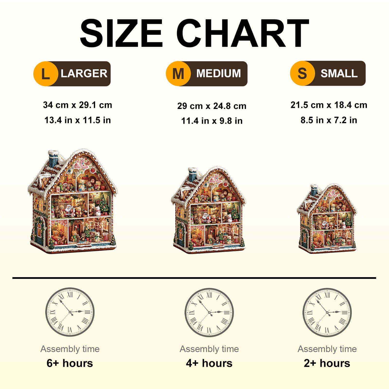 Bear's House - Christmas Wooden Jigsaw Puzzle