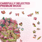 Valentine Kittyland Wooden Jigsaw Puzzle