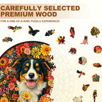 Fantasy Garden Guardian-Dog Wooden Jigsaw Puzzle