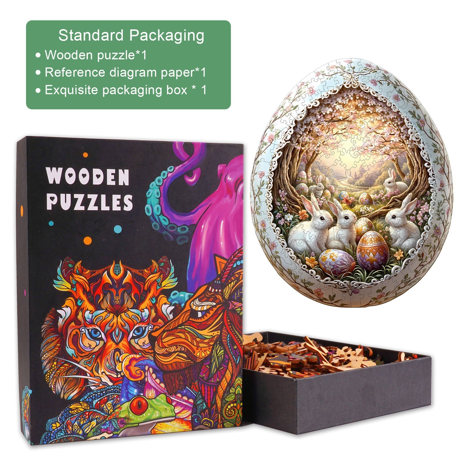 Wonderland Easter-6 Wooden Jigsaw Puzzle
