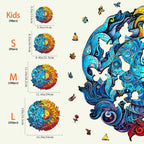 Sun And Moon Wooden Jigsaw Puzzle