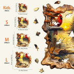 Sunset Lake Wooden Jigsaw Puzzle