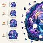 Crystal mine landscape-1 Wooden Jigsaw Puzzle