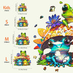 Frog Brothers Wooden Jigsaw Puzzle