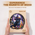 Magic Cat Wooden Jigsaw Puzzle