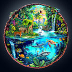 World Fusion Wooden Jigsaw Puzzle