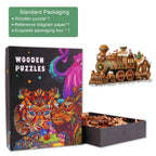 Christmas Mechanical Train-2 Wooden Jigsaw Puzzle