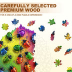 Colorful ladybug Wooden Jigsaw Puzzle