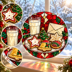 Christmas Acrylic Jigsaw Puzzle Suncatcher - Cookies for Santa