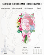 Acrylic Tabletop Suncatcher - Romantic Flower Bouquet