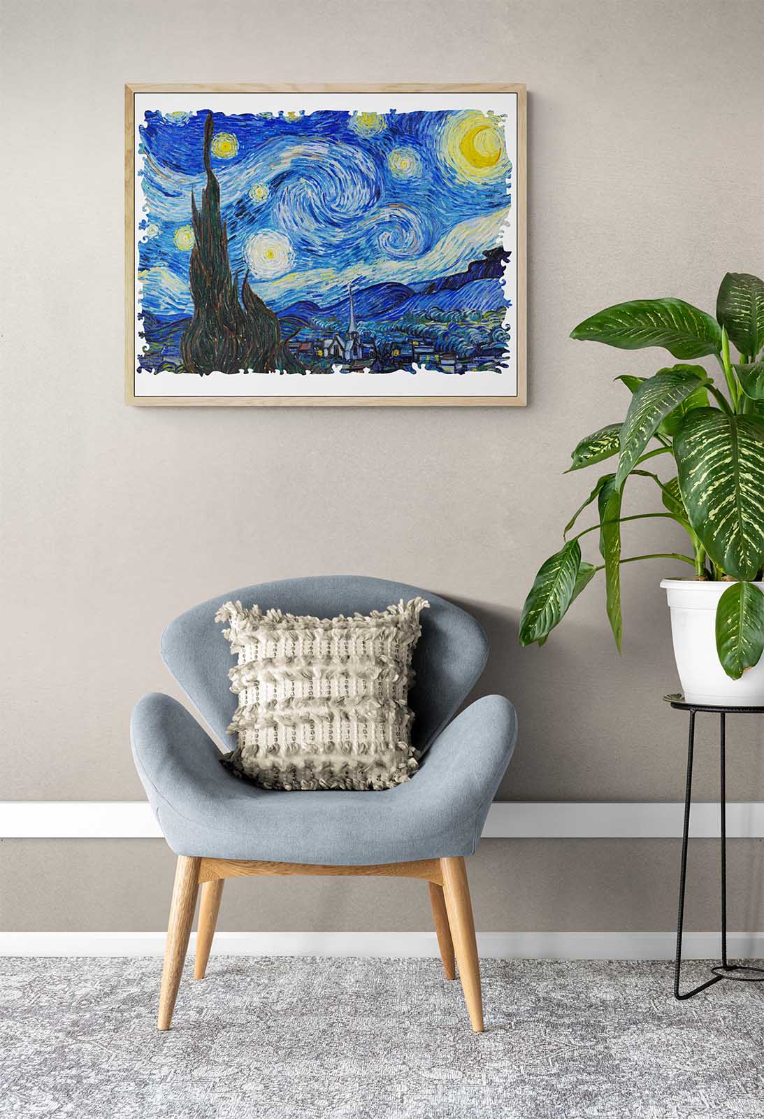 The Starry Night Wooden Jigsaw Puzzle