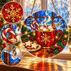 Christmas Acrylic Jigsaw Puzzle Suncatcher - Cocoa Treats