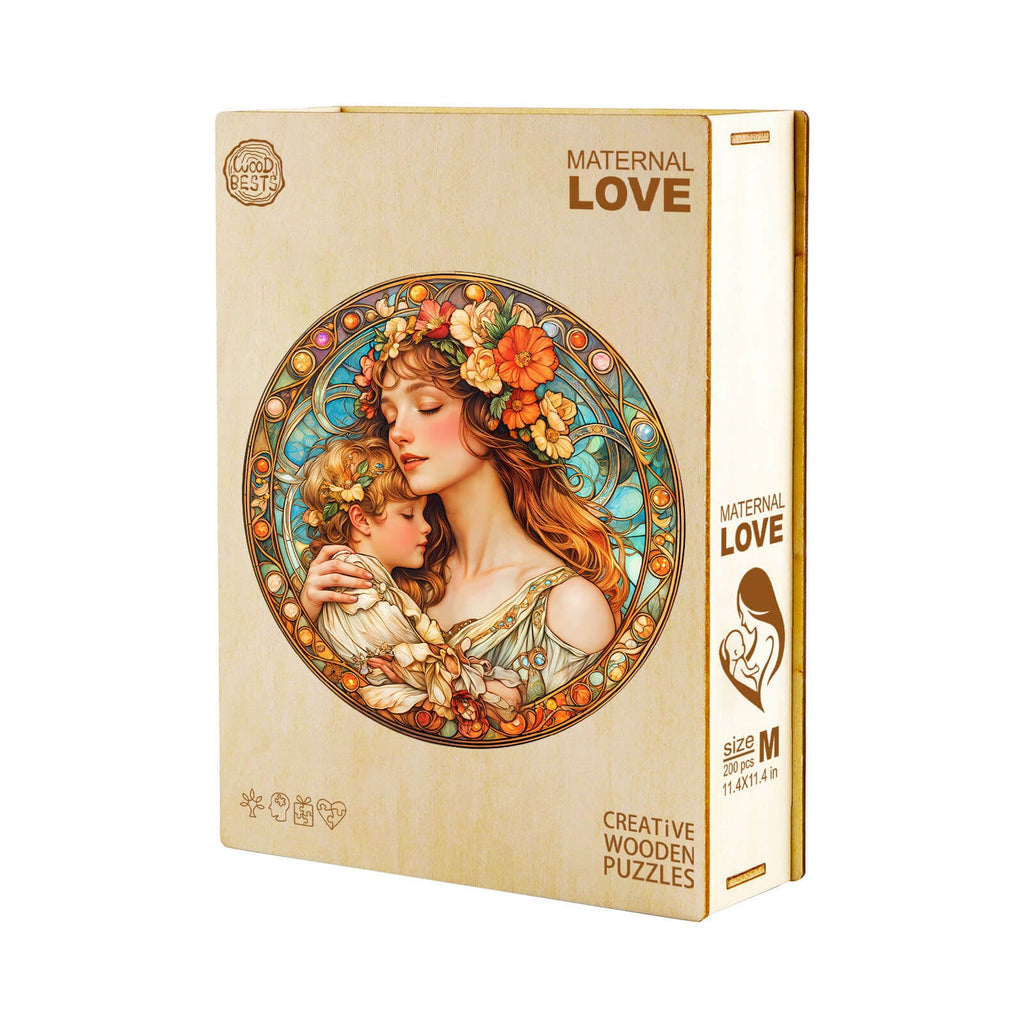 Maternal love Wooden Jigsaw Puzzle