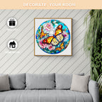 Stained Glass Butterfly Wooden Jigsaw Puzzle