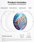 Acrylic Jigsaw Puzzle Suncatcher - Starsea Turtle