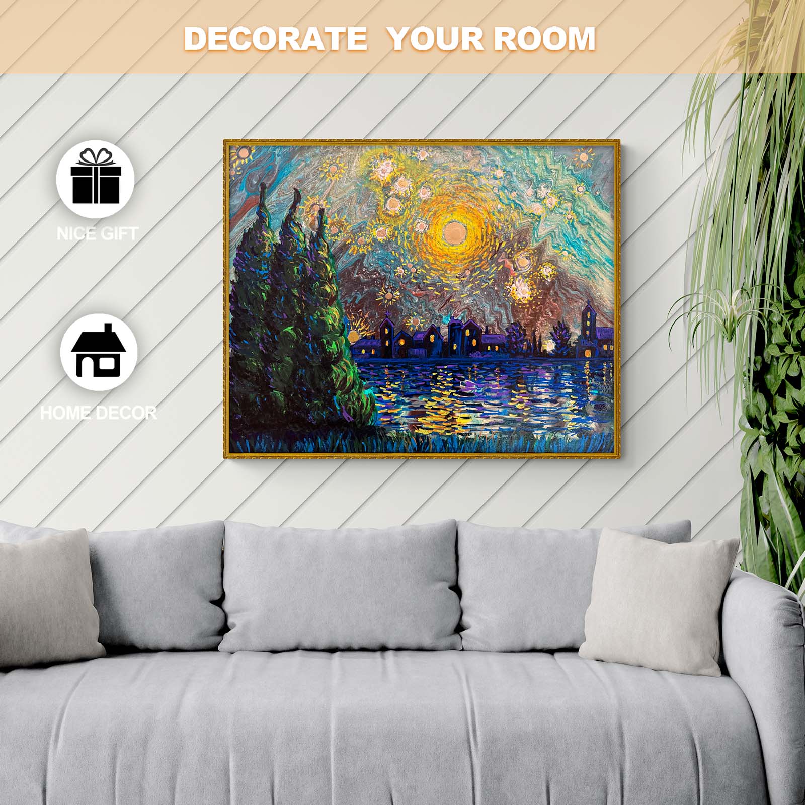Starry Night - By Artist Nicholas John VARDAXIS