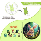 Cute Rabbit Children's Wooden Jigsaw Puzzle