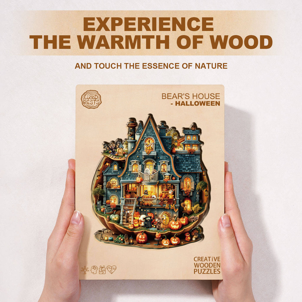 Bear's House - Halloween Wooden Jigsaw Puzzle
