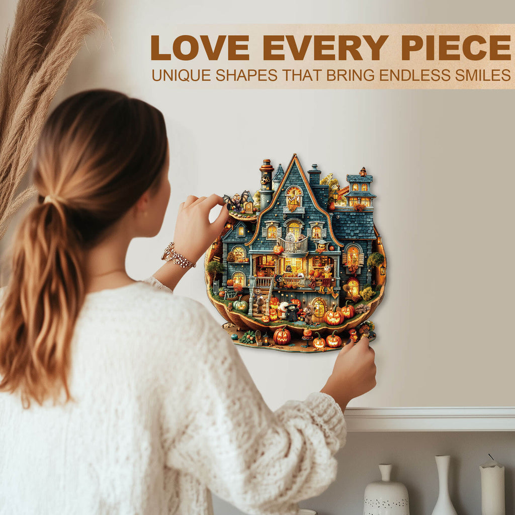 Bear's House - Halloween Wooden Jigsaw Puzzle
