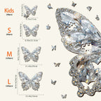Diamond Butterfly Wooden Jigsaw Puzzle