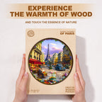 Street scenes of Paris Wooden Jigsaw Puzzle