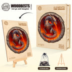 Elements Fire Dragon Wooden Jigsaw Puzzle