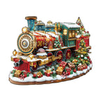 Christmas Train Wooden Jigsaw Puzzle