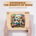 Garden Puppy Wooden Jigsaw Puzzle