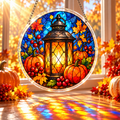 Tanksgiving Acrylic Jigsaw Puzzle Suncatcher - Golden Harvest Lantern
