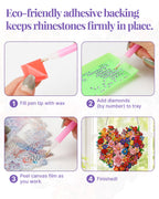 5D DIY Diamond Painting Suncatcher Kit - Blooming Heart