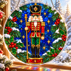 Christmas Acrylic Jigsaw Puzzle Suncatcher - Nutcracker Guard
