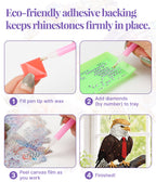 5D DIY Diamond Painting Suncatcher Kit - Trump Eagle Hero