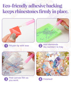 5D DIY Diamond Painting Suncatcher Kit - Hummingbird Floral Wreath