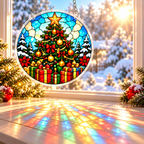 Christmas Acrylic Jigsaw Puzzle Suncatcher - Tree Glow