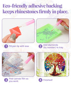 5D DIY Diamond Painting Suncatcher Kit - Rainbow Tree of Life