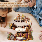 Sleep Library-Rabbit Wooden Jigsaw Puzzle