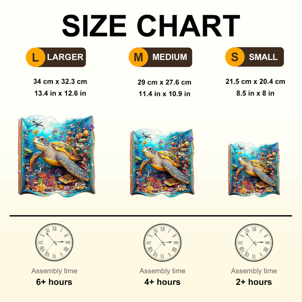 Turtle Story Wooden Jigsaw Puzzle