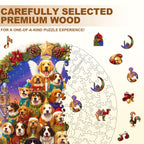 Christmas Puppy Wooden Jigsaw Puzzle