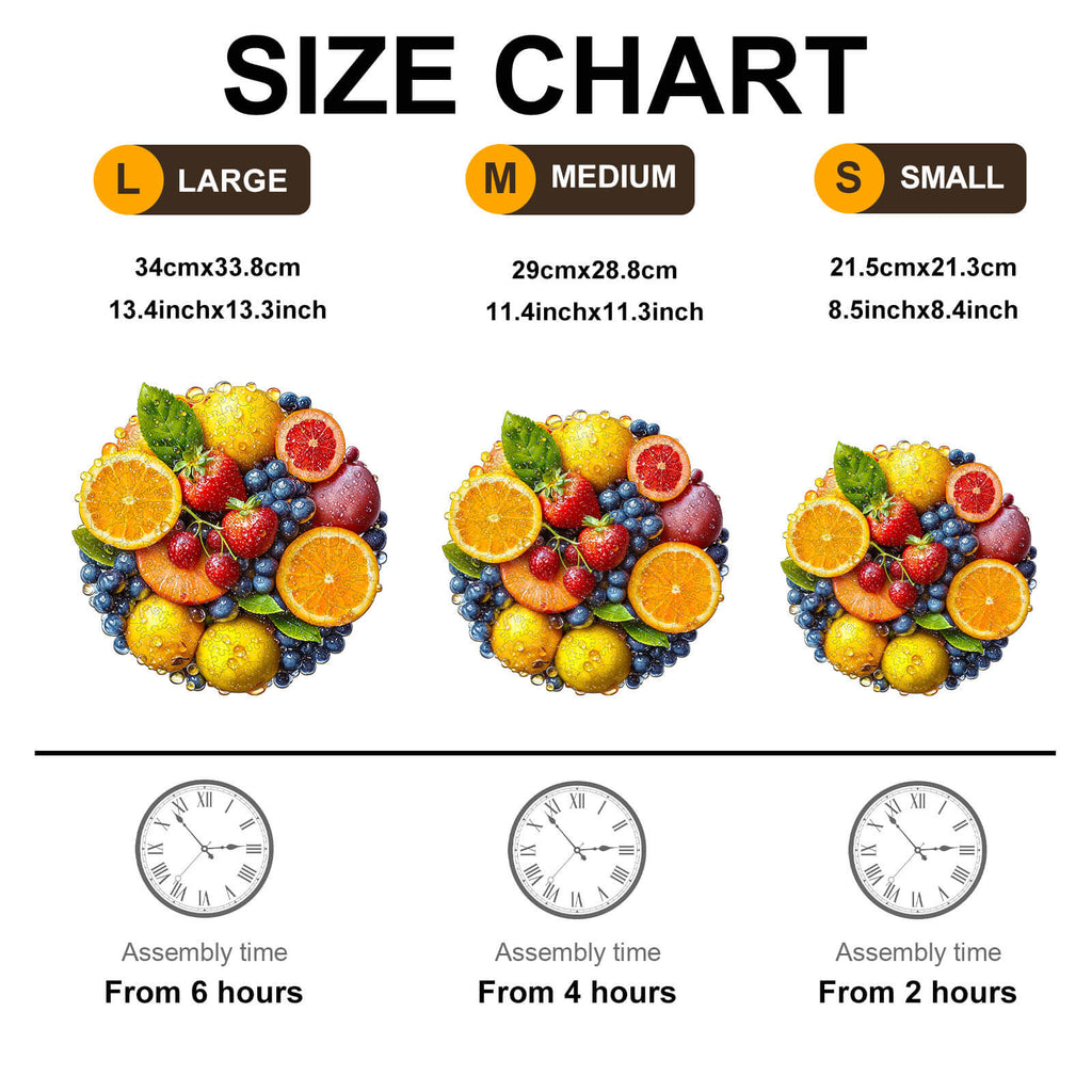 Colorful fruit Wooden Jigsaw Puzzle