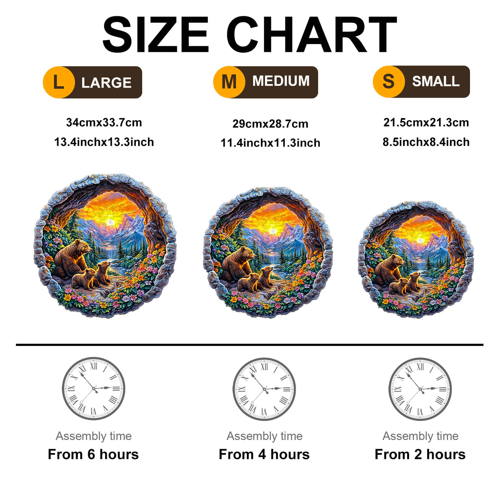 3D Bear's Journey Wooden Jigsaw Puzzle