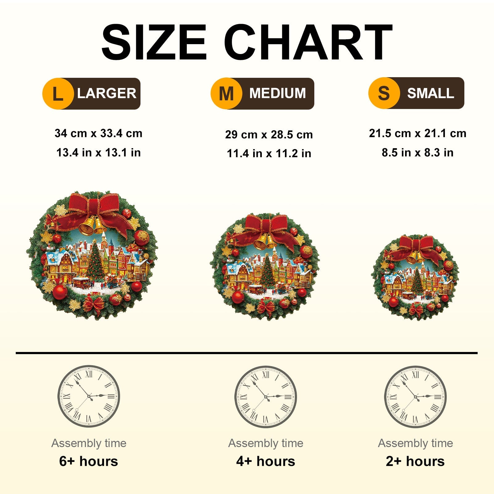 Christmas Wreath Wooden Jigsaw Puzzle